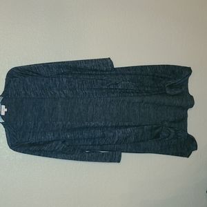 Lularoe Dark Navy Heathered Cardigan with Pockets